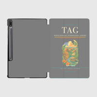 Thumbnail for Bohol-Panglao International Airport (TAG) design on gray samsung tablet tablet case