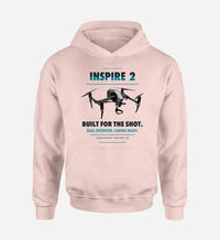 Thumbnail for DJI Inspire 2 design on pink hoodie single side
