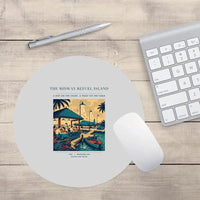 Thumbnail for VINTAGE G4309 - The Midway Refuel Island - Designed Mouse Pads design on lightgray round