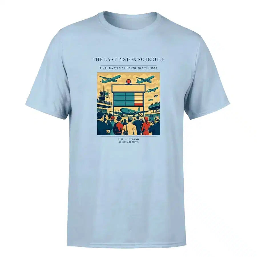 VINTAGE G4469 - The Last Piston Schedule - Premium T-Shirt design on lightblue premium t shirt