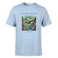 Thumbnail for VINTAGE G4021 - The Andes Crossing - Premium T-Shirt design on lightblue premium t shirt
