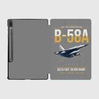 Thumbnail for B-58A Hustler design on gray samsung tablet tablet case