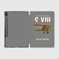 Thumbnail for SPAD S.XIII C.1 design on gray samsung tablet tablet case
