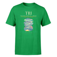 Thumbnail for Tri-Cities Airport (TRI) T-Shirt single-side front print in Green | tri-cities-airport-tri-double-side-t-shirt