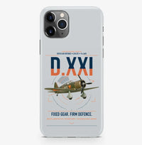 Thumbnail for Fokker D.XXI — Dutch LVA aircraft 221 design on light gray magsafe iphone case, for iPhone Pro Max