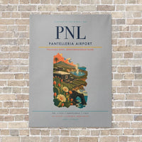 Thumbnail for Pantelleria Airport PNL vertical canvas print - no frame - light gray background