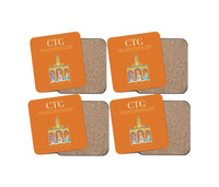 Thumbnail for Rafael Nunez International Airport CTG Coaster 4-Pieces-Set - Orange