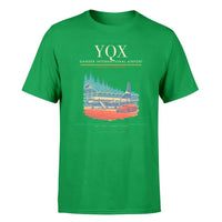 Thumbnail for Gander International Airport (YQX) T-Shirt single-side front print in Green | gander-international-airport-yqx-double-side-t-shirt