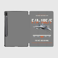 Thumbnail for F A-18E F Buddy Tanker design on gray samsung tablet tablet case