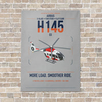 Thumbnail for Airbus H145 D3 vertical canvas print - no frame - light gray background