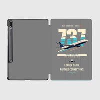 Thumbnail for Boeing 737-900ER design on gray samsung tablet tablet case
