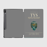 Thumbnail for McGhee Tyson Airport Knoxville (TYS) design on gray samsung tablet tablet case