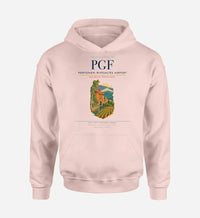 Thumbnail for Perpignan–Rivesaltes Airport (PGF) design on pink hoodie single-side print