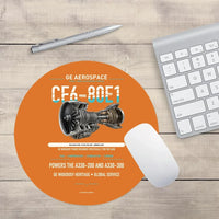 Thumbnail for CF6-80E1 design on orange round mouse pad