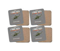 Thumbnail for Westland Lynx AH7 design on gray 4 pieces set coaster