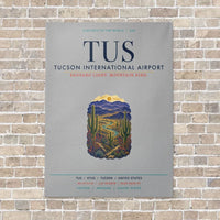 Thumbnail for Tucson International Airport TUS vertical canvas print - no frame - light gray background