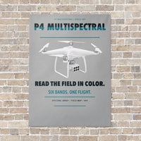 Thumbnail for DJI P4 Multispectral vertical canvas print - no frame - light gray background