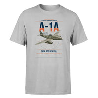 Thumbnail for Messerschmitt Me 262A-1a design on light gray t-shirt, single-side print