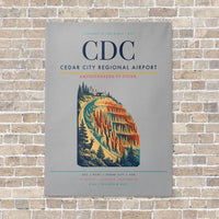 Thumbnail for Cedar City Regional Airport CDC - Canvas No Frame - Light Gray