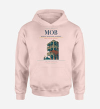Thumbnail for Mobile Regional Airport (MOB) design on pink hoodie single-side print