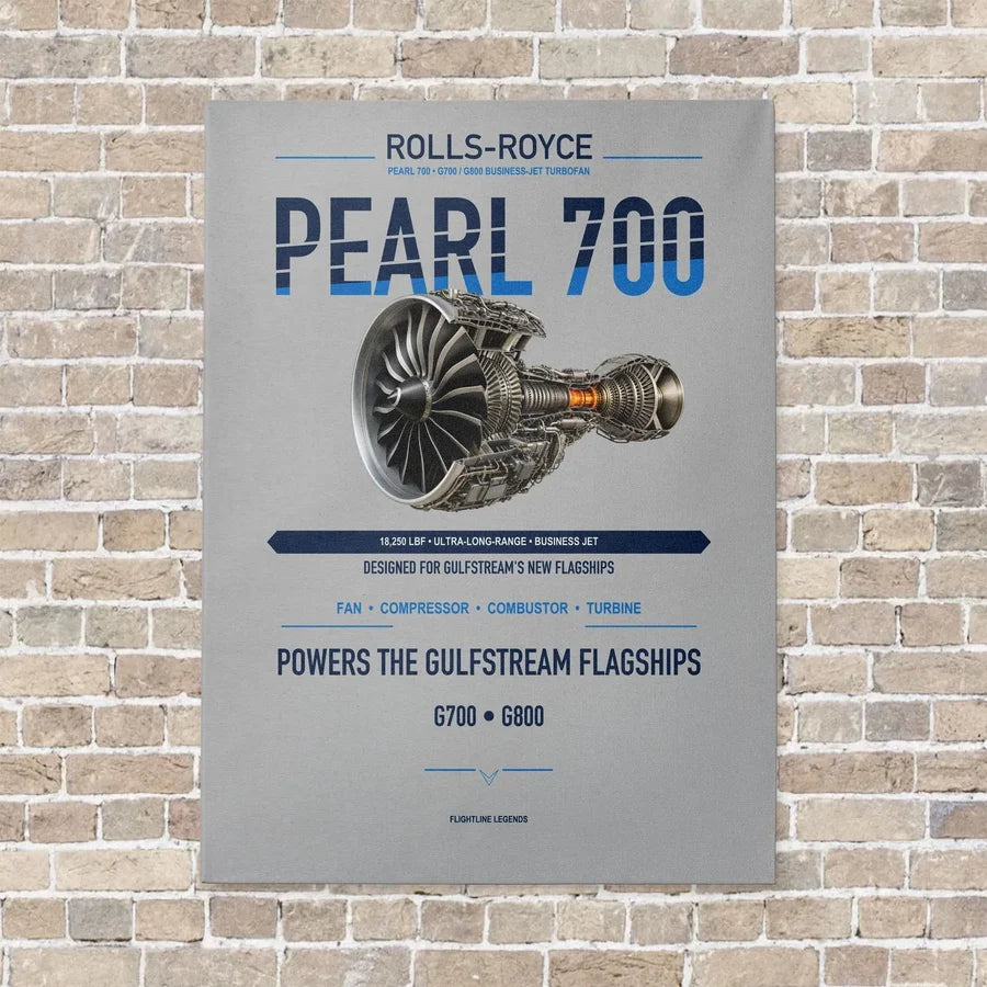 PEARL 700 vertical canvas print - no frame - light gray background