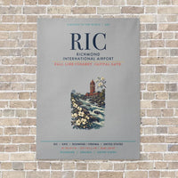 Thumbnail for Richmond International Airport RIC vertical canvas print - no frame - light gray background