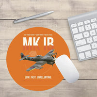 Thumbnail for Hawker Typhoon Mk IB design on orange round mouse pad
