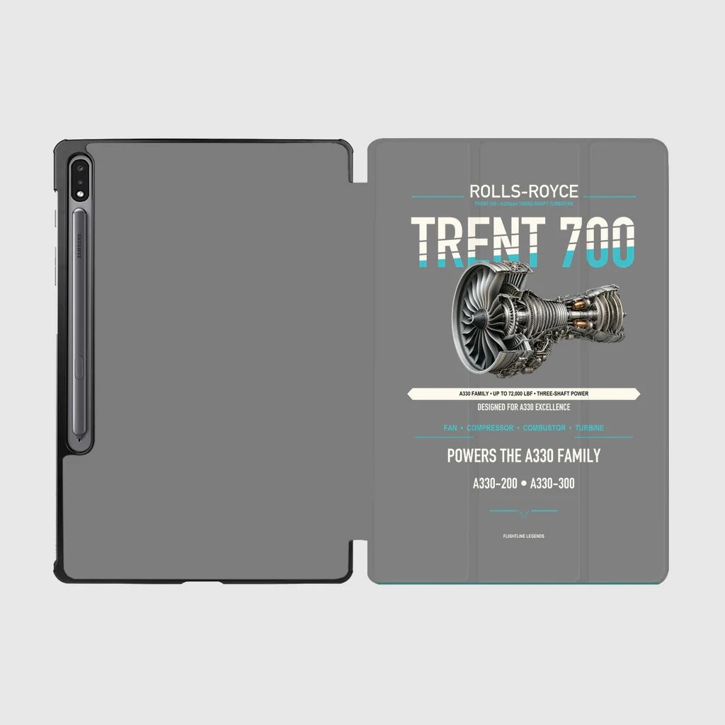 TRENT 700 design on gray samsung tablet tablet case