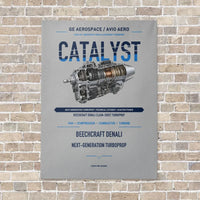 Thumbnail for CATALYST vertical canvas print - no frame - light gray background