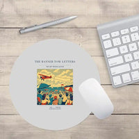 Thumbnail for VINTAGE G4472 - The Banner Tow Letters - Designed Mouse Pads design on lightgray round
