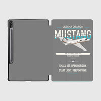 Thumbnail for Cessna Citation Mustang design on gray samsung tablet tablet case