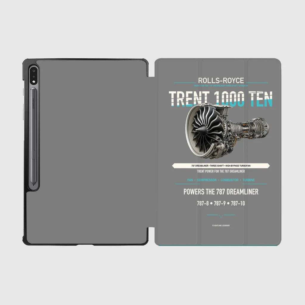TRENT 1000 TEN design on gray samsung tablet tablet case