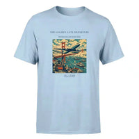Thumbnail for VINTAGE G4116 - The Golden Gate Departure - Premium T-Shirt design on lightblue premium t shirt