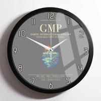 Thumbnail for Gimpo International Airport GMP Wall-Clock Framed - Gray