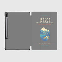 Thumbnail for Bergen Airport Flesland BGO - Seven-Rain Fjord Tapestry - Gray
