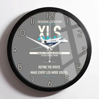Thumbnail for Cessna Citation XLS design on gray framed wall clock