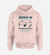 Thumbnail for DJI Matrice 4D design on pink hoodie single side