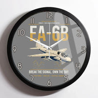 Thumbnail for EA-6B Prowler design on gray framed wall clock