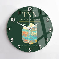 Thumbnail for Tainan Airport TNN Wall-Clock No-Frame - Dark Green