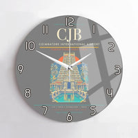 Thumbnail for Coimbatore International Airport CJB Wall-Clock No-Frame - Gray
