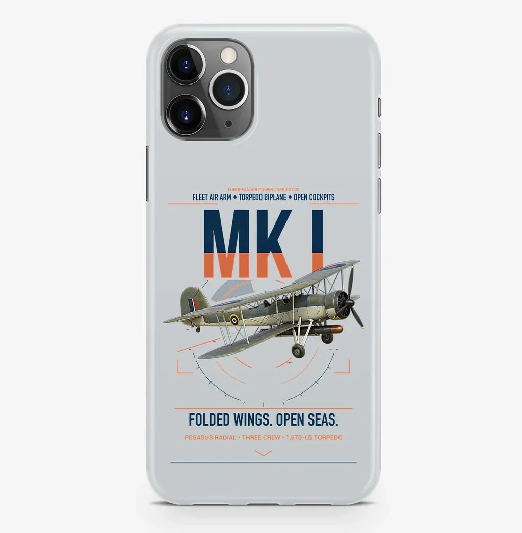 Fairey Swordfish Mk I design on light gray magsafe iphone case, for iPhone Pro Max