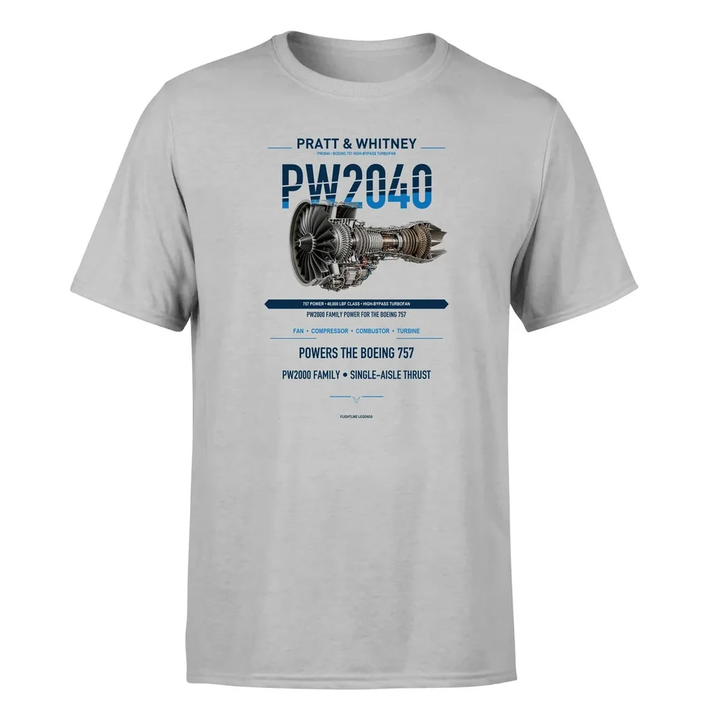 PW2040 design on light gray single side