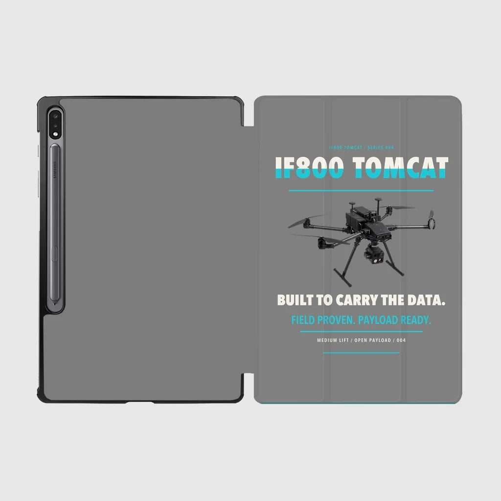 Inspired Flight IF800 Tomcat design on gray samsung tablet tablet case