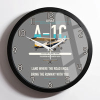 Thumbnail for Aviat Husky A-1C-180 design on gray framed wall clock