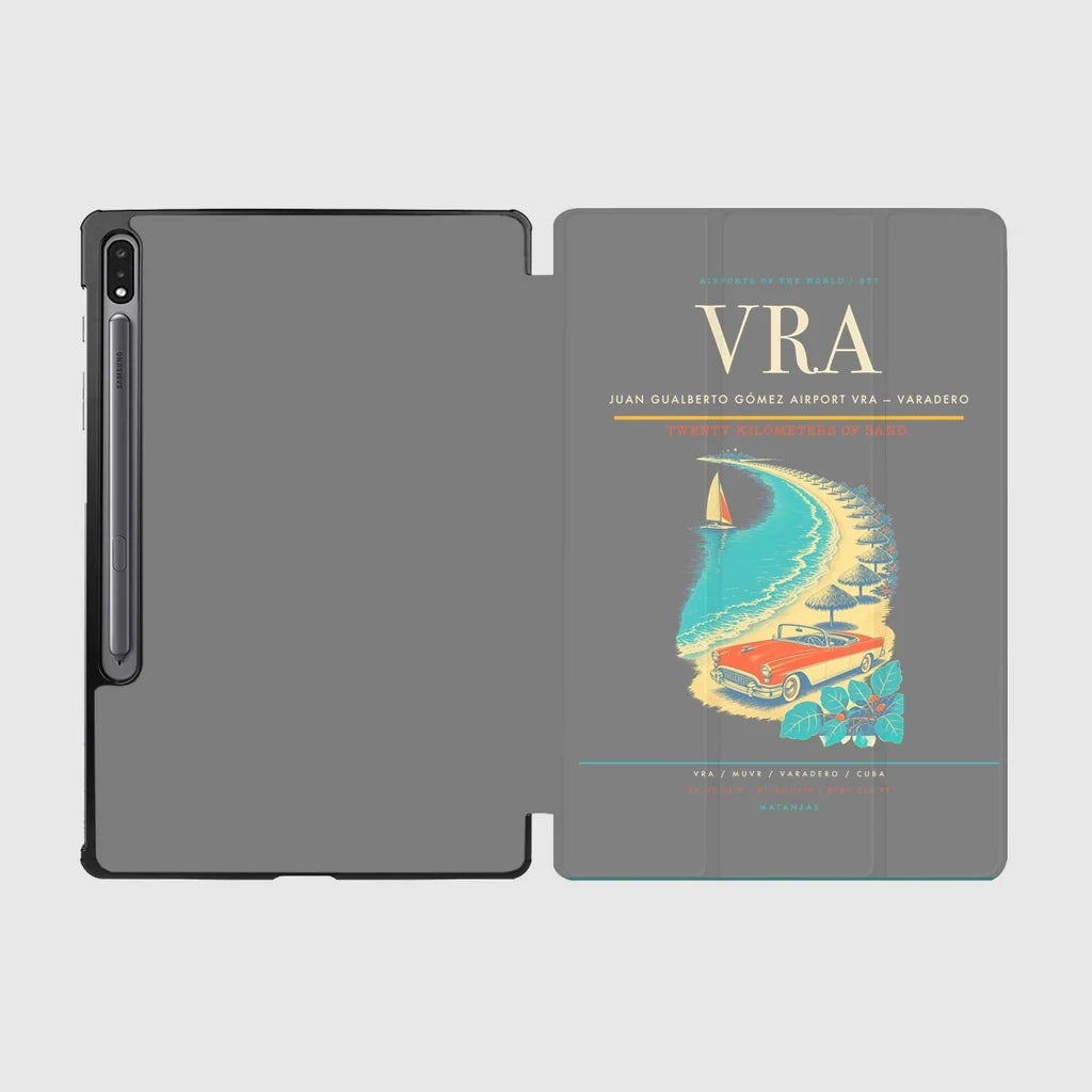 Juan Gualberto Gómez Airport (VRA) design on gray samsung tablet tablet case
