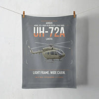 Thumbnail for Airbus UH-72A Lakota design on gray towel