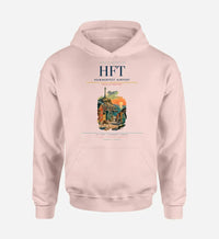 Thumbnail for Hammerfest Airport (HFT) design on pink hoodie single-side print