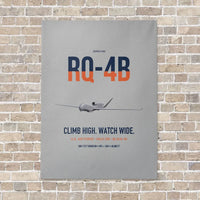Thumbnail for RQ-4B Global Hawk vertical canvas print - no frame - light gray background