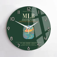 Thumbnail for Melbourne Orlando International Airport MLB Wall-Clock No-Frame - Dark Green