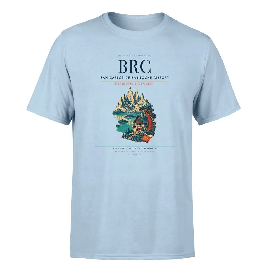San Carlos de Bariloche Airport (BRC) Premium T-Shirt Light Blue